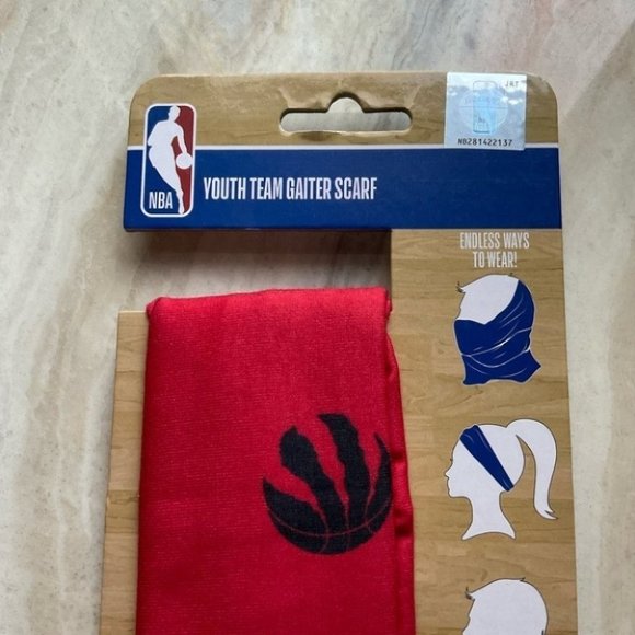 NBA Toronto RAPTORS Youth Team  Gaiter Scarf NWT - Picture 5 of 5